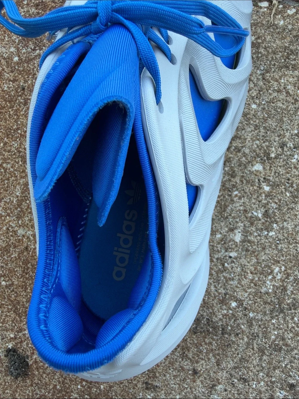 Men’s Adidas Adifom Q Blue & Clay Lightweight Athletic Shoes. Both Size 11 Mens